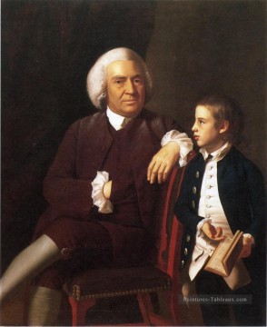  William Tableau - William Vassall et son fils Leonard Nouvelle Angleterre Portraiture John Singleton Copley